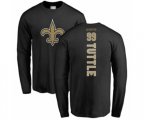 New Orleans Saints #99 Shy Tuttle Black Backer Long Sleeve T-Shirt