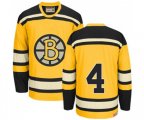 CCM Boston Bruins #4 Bobby Orr Premier Gold Throwback NHL Jersey