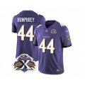 Baltimore Ravens #44 Marlon Humphrey Purple 2023 F.U.S.E Throwback Vapor Limited Stitched Jersey