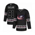 Columbus Blue Jackets #91 Anthony Duclair Authentic Black Team Logo Fashion NHL Jersey