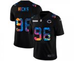 Chicago Bears #96 Akiem Hicks Multi-Color Black 2020 NFL Crucial Catch Vapor Untouchable Limited Jersey