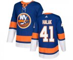 New York Islanders #41 Jaroslav Halak Premier Royal Blue Home NHL Jersey