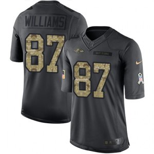 Baltimore Ravens #87 Maxx Williams Limited Black 2016 Salute to Service NFL Jersey