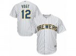 Milwaukee Brewers #12 Stephen Vogt Replica White Alternate Cool Base MLB Jersey
