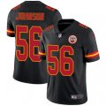 Kansas City Chiefs #56 Derrick Johnson Limited Black Rush Vapor Untouchable NFL Jersey