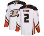 Anaheim Ducks #2 Luke Schenn Authentic White Away Hockey Jersey