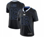 Indianapolis Colts #12 Andrew Luck Limited Lights Out Black Rush Football Jersey