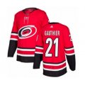 Carolina Hurricanes #21 Julien Gauthier Premier Red Home NHL Jersey