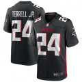 Atlanta Falcons #24 A.J. Terrell Nike Black 2020 NFL Draft First Round Pick Game Jersey