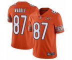 Chicago Bears #87 Tom Waddle Orange Alternate 100th Season Limited Football Jersey
