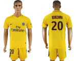 2017-18 Paris Saint-Germain 20 KURZAWA Away Soccer Jersey