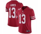 San Francisco 49ers #13 Richie James Red Team Color Vapor Untouchable Limited Player Football Jersey