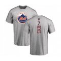 New York Mets #7 Jose Reyes Ash Backer T-Shirt
