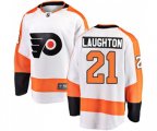 Philadelphia Flyers #21 Scott Laughton Fanatics Branded White Away Breakaway NHL Jersey