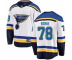 St. Louis Blues #78 Dominik Bokk Fanatics Branded White Away Breakaway NHL Jersey