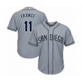 San Diego Padres #11 Ty France Authentic Grey Road Cool Base Baseball Player Jersey