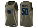 Memphis Grizzlies #50 Bryant Reeves Green Salute to Service NBA Swingman Jersey