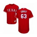 Texas Rangers #63 Ian Gibaut Red Alternate Flex Base Authentic Collection Baseball Player Jersey