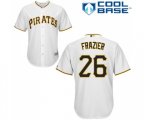 Pittsburgh Pirates #26 Adam Frazier Replica White Home Cool Base Baseball Jersey