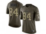 Pittsburgh Steelers #84 Antonio Brown Green Jerseys(Salute To Service Limited)