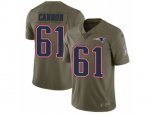 New England Patriots #61 Marcus Cannon Limited Olive 2017 Salute to Service NFL Jersey