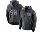 Denver Broncos #58 Von Miller Stitched Black Anthracite Salute to Service Player Performance Hoodie