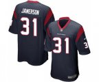 Houston Texans #31 Natrell Jamerson Game Navy Blue Team Color Football Jersey