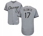Chicago White Sox #17 Yonder Alonso Grey Road Flex Base Authentic Collection Baseball Jersey