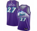 Utah Jazz #27 Rudy Gobert Swingman Purple Hardwood Classics Basketball Jersey