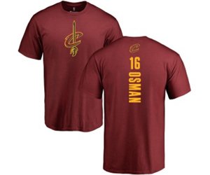 Cleveland Cavaliers #16 Cedi Osman Maroon Backer T-Shirt