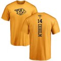 Nashville Predators #14 Mattias Ekholm Gold One Color Backer T-Shirt