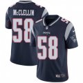 New England Patriots #58 Shea McClellin Navy Blue Team Color Vapor Untouchable Limited Player NFL Jersey