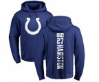 Indianapolis Colts #27 Nate Hairston Royal Blue Backer Pullover Hoodie