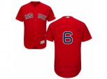 Boston Red Sox #6 Johnny Pesky Red Flexbase Authentic Collection MLB Jersey
