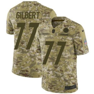 Pittsburgh Steelers #77 Marcus Gilbert Limited Camo 2018 Salute to Service NFL Jersey
