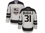 Los Angeles Kings #31 Peter Budaj Authentic Gray Alternate NHL Jersey