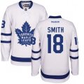 Toronto Maple Leafs #18 Ben Smith Authentic White Away NHL Jersey