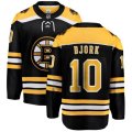 Boston Bruins #10 Anders Bjork Authentic Black Home Fanatics Branded Breakaway NHL Jersey
