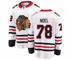 Chicago Blackhawks #78 Nathan Noel Fanatics Branded White Away Breakaway NHL Jersey