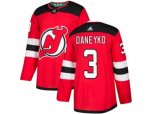 New Jersey Devils #3 Ken Daneyko Red Home Authentic Stitched NHL Jersey