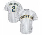 Milwaukee Brewers Trent Grisham Replica White Alternate Cool Base Baseball Player Jersey