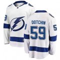 Tampa Bay Lightning #59 Jake Dotchin Fanatics Branded White Away Breakaway NHL Jersey