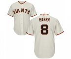 San Francisco Giants #8 Gerardo Parra Replica Cream Home Cool Base Baseball Jersey