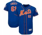 New York Mets Walker Lockett Royal Blue Alternate Flex Base Authentic Collection Baseball Player Jersey