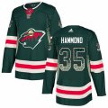 Minnesota Wild #35 Andrew Hammond Authentic Green Drift Fashion NHL Jersey