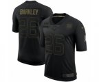 New York Giants #26 Saquon Barkley 2020 Salute To Service Limited Jersey Black