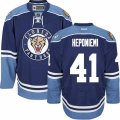 Florida Panthers #41 Aleksi Heponiemi Premier Navy Blue Third NHL Jersey