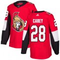 Ottawa Senators #28 Paul Carey Premier Red Home NHL Jersey