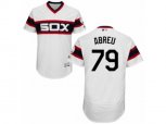 Chicago White Sox #79 Jose Abreu White Flexbase Authentic Collection MLB Jersey