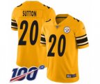 Pittsburgh Steelers #20 Cameron Sutton Limited Gold Inverted Legend 100th Season Football Jersey